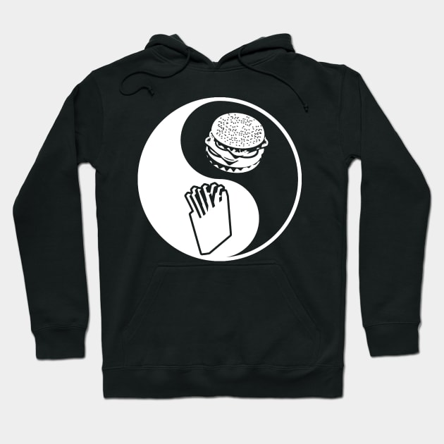 Yin and Yang of Burgers and Fries Hoodie by Stacks